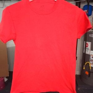 Men's Fruit of the Loom Plain Red T-Shirt - Sz Mens Small (or Boys XL)